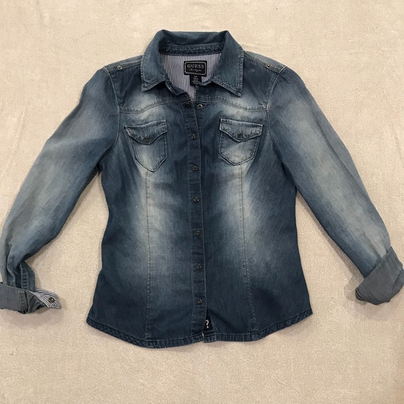 Washed denim shirt - Picture 2 of 5